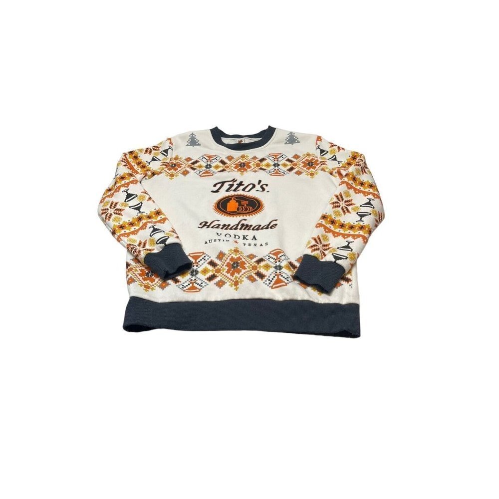 Tito’s Handmade Vodka Austin Texas Christmas Sweatshirt Size Adult Medium